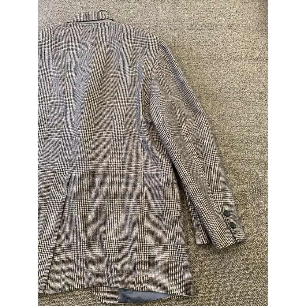 Vintage‎ Brooks Brothers 346 Men's 42R Beige Plaid Wool Sport Coat Blazer